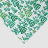 Snowy-Weihnachtsbaum-Muster Seidenpapier (Ausschnitt)