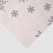 Snowy Weihnachtshäuser Schneeflocken Grau Seidenpapier (Ausschnitt)