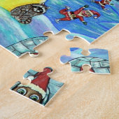 Snowy White Christmas Big Eye Doll Deer Elves Nied Puzzle (Seite)