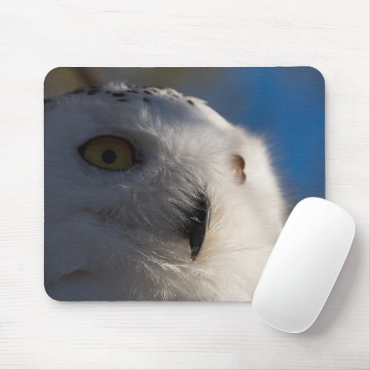 Snowy White-Eule Mousepad (Mit Mouse)