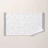 Snowy White Holiday Trees Badhandtuch Set (Handtuch)