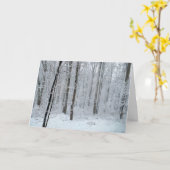 Snowy White Poplar Forest Karte (Gelbe Blume)
