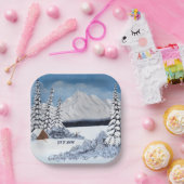 Snowy Winder Pappteller (Party)