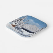 Snowy Winder Pappteller (Gewinkelt)