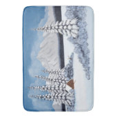 Snowy Winter Badematte (Vorderseite Vertikal)
