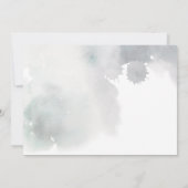 Snowy-Winter-Baum-Gebirgsschnee, der | Wedding ist Dankeskarte (Rückseite)