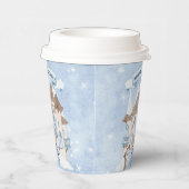 Snowy Winter Blonde Princess Birthday Pappbecher (Rechts)