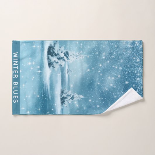SNOWY WINTER BLUES HANDTUCH (Handtuch)