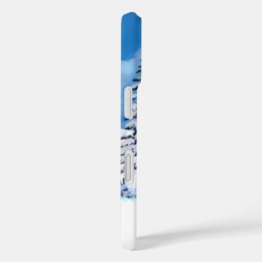 Snowy Winter Bright Apple iPhone Case (Rückseite / Rechts)