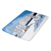 Snowy Winter Bright Badematte (Schrägansicht)