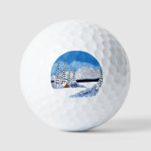 Snowy Winter Bright Golf Ball (Vorderseite)