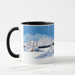 Snowy Winter Bright Tasse