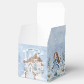 Snowy Winter Brünett Princess Geburtstag Geschenkschachtel (Geöffnet)