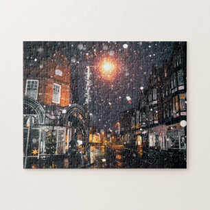 Snowy Winter Cityscape JPG Cityscape Residence Com Puzzle