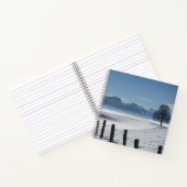 Snowy Winter Countryside Landscape Notizblock (Innenseite)