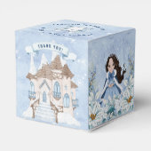 Snowy Winter Dark Haaresess Geburtstag Geschenkschachtel (Rückseite)