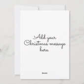 Snowy Winter day Cat Christmas Feiertagskarte (Rückseite)