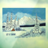 Snowy Winter Fensteraufkleber (Blatt 3)