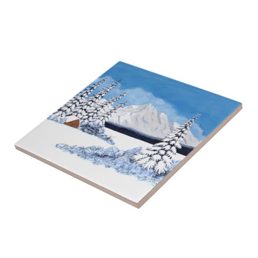 Snowy Winter Fliese (Seite)