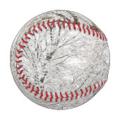 Snowy Winter Forest Baseball (Vorderseite Links)