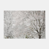 Snowy Winter Forest Fußmatte (Vorderseite)