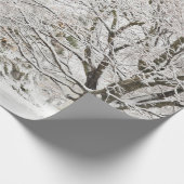 Snowy Winter Forest Geschenkpapier (Ecke)