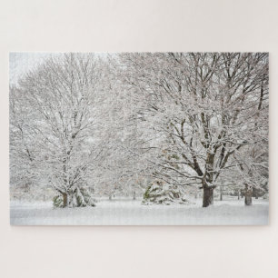 Snowy Winter Forest Puzzle