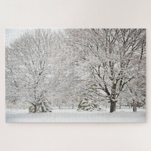 Snowy Winter Forest Puzzle (Horizontal)