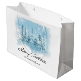 Snowy Winter Frohe Weihnachtsgeschenktaschen Große Geschenktüte