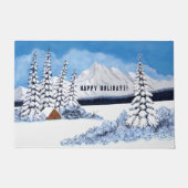 Snowy Winter Fußmatte (Vorderseite)