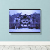 Snowy Winter Gate Leinwanddruck (Insitu (Holzboden))