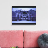 Snowy Winter Gate Leinwanddruck (Insitu (Wohnzimmer))