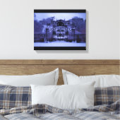 Snowy Winter Gate Leinwanddruck (Insitu (Schlafzimmer))