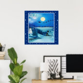 Snowy Winter Holiday Fantasy Poster (Heimbüro)
