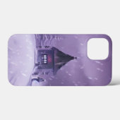 Snowy Winter Hütte mit sinkendem Schnee Case-Mate iPhone Hülle (Rückseite (Horizontal))