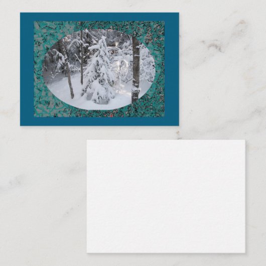 Snowy Winter in Minnesota Mitteilungskarten (Vorne/Hinten)
