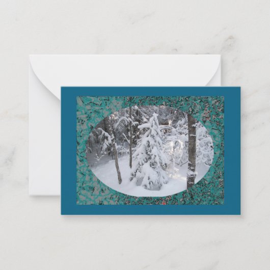 Snowy Winter in Minnesota Mitteilungskarten (Vorderseite)