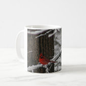 Snowy Winter Kardinal Kaffeetasse (Vorderseite Links)