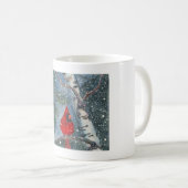 Snowy-Winter-Kardinals-Kaffee-Tasse Kaffeetasse (VorderseiteRechts)