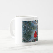 Snowy-Winter-Kardinals-Kaffee-Tasse Kaffeetasse (Vorderseite Links)
