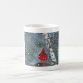 Snowy-Winter-Kardinals-Kaffee-Tasse Kaffeetasse (Mittel)