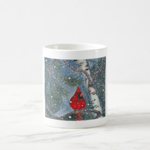 Snowy-Winter-Kardinals-Kaffee-Tasse Kaffeetasse