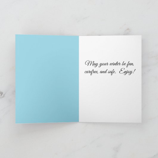 Snowy Winter Karte (Innenseite)