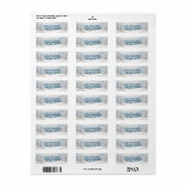 Snowy Winter Landscape Return Label (Vorne)