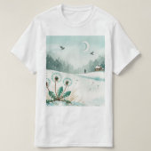 Snowy winter landscape T-Shirt (Design vorne)