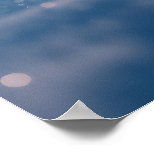 Snowy Winter Landschaft Art Poster (Ecke)