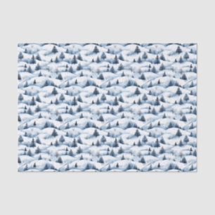 Snowy Winter Landschaft Gewebepapier Seidenpapier