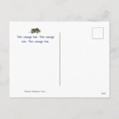 Snowy Winter Landschaft Holiday Gruß Karte (Rückseite)