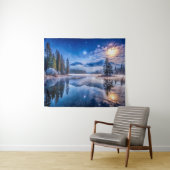 Snowy Winter Landschaft Kunstmuseum Wandteppich (Beispiel (Horizontal))