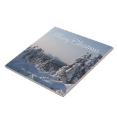 Snowy Winter Landschaft Weihnachten Fliese (Seite)